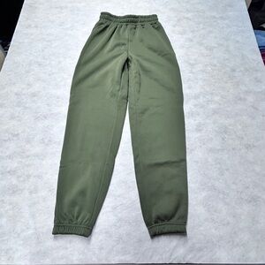 NWOT SHEIN Green‎ Sweat Pants XS (2)
